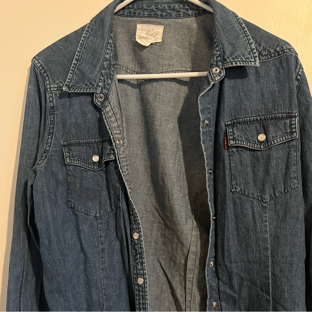 Levi’s Blue Jean Shirt